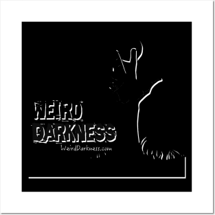 Weird Darkness Logo: Black on White Offset Posters and Art